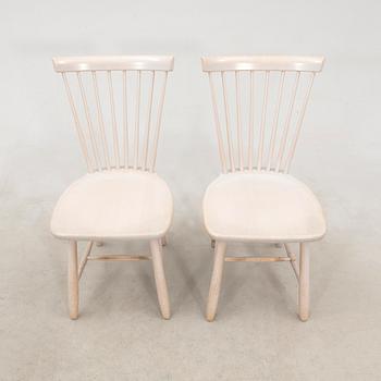 Carl Malmsten, 6 "Lilla Åland" chairs by Stolab, late 20th century.