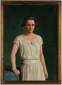 JOHAN KROUTHÉN, oil on canvas, signed and dated 1924.