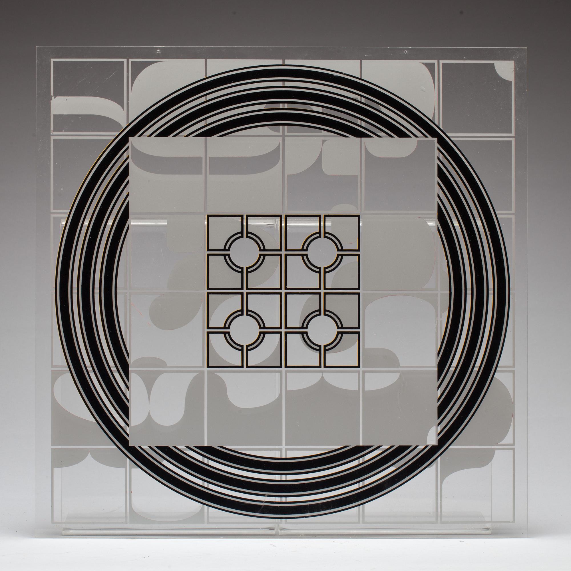 BECK & JUNG, multipel, plexiglas, signerad, daterad -76 och numrerad 97/280.