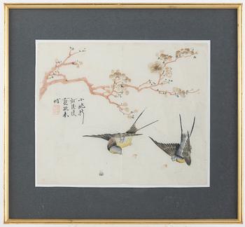 Wang Gai, after, leaf from album 'The Mustard Seed Garden Manual of Painting'.