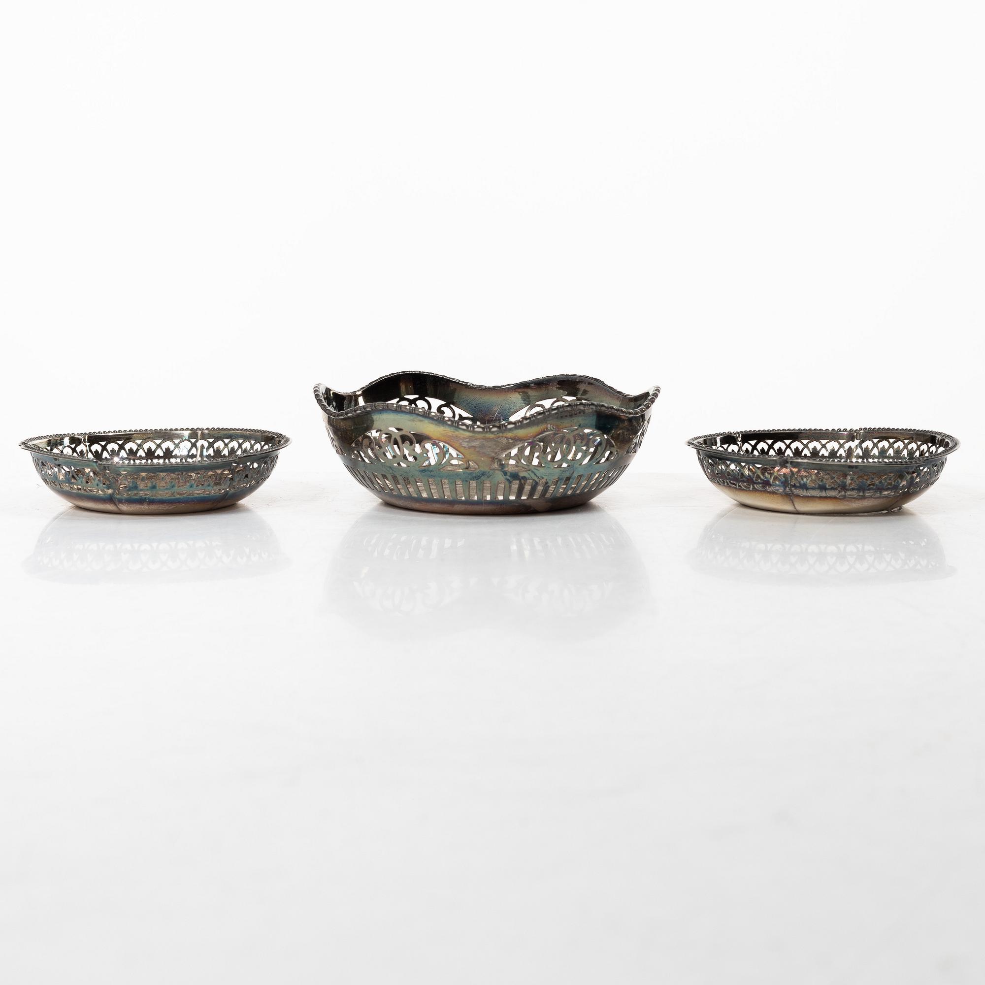 Silver, 15 pieces, 19th-20th century.