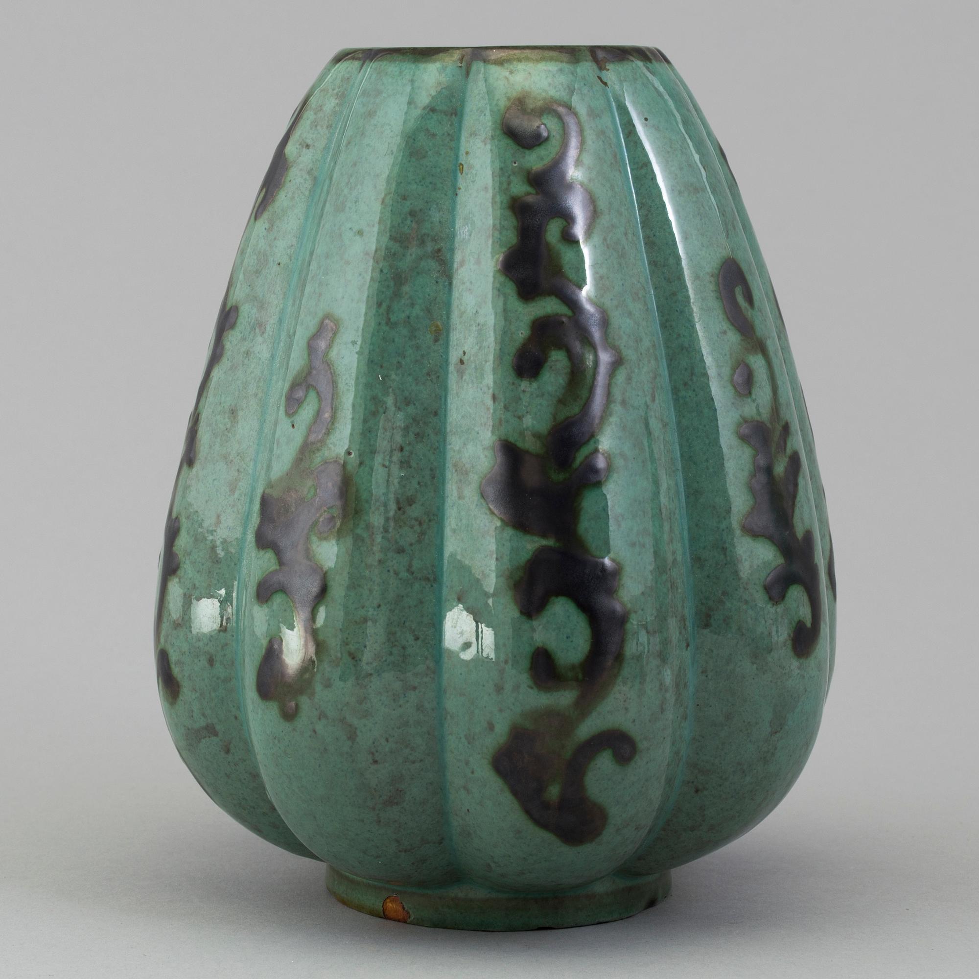A 1930´s Gabriel Burmeister faience vase.