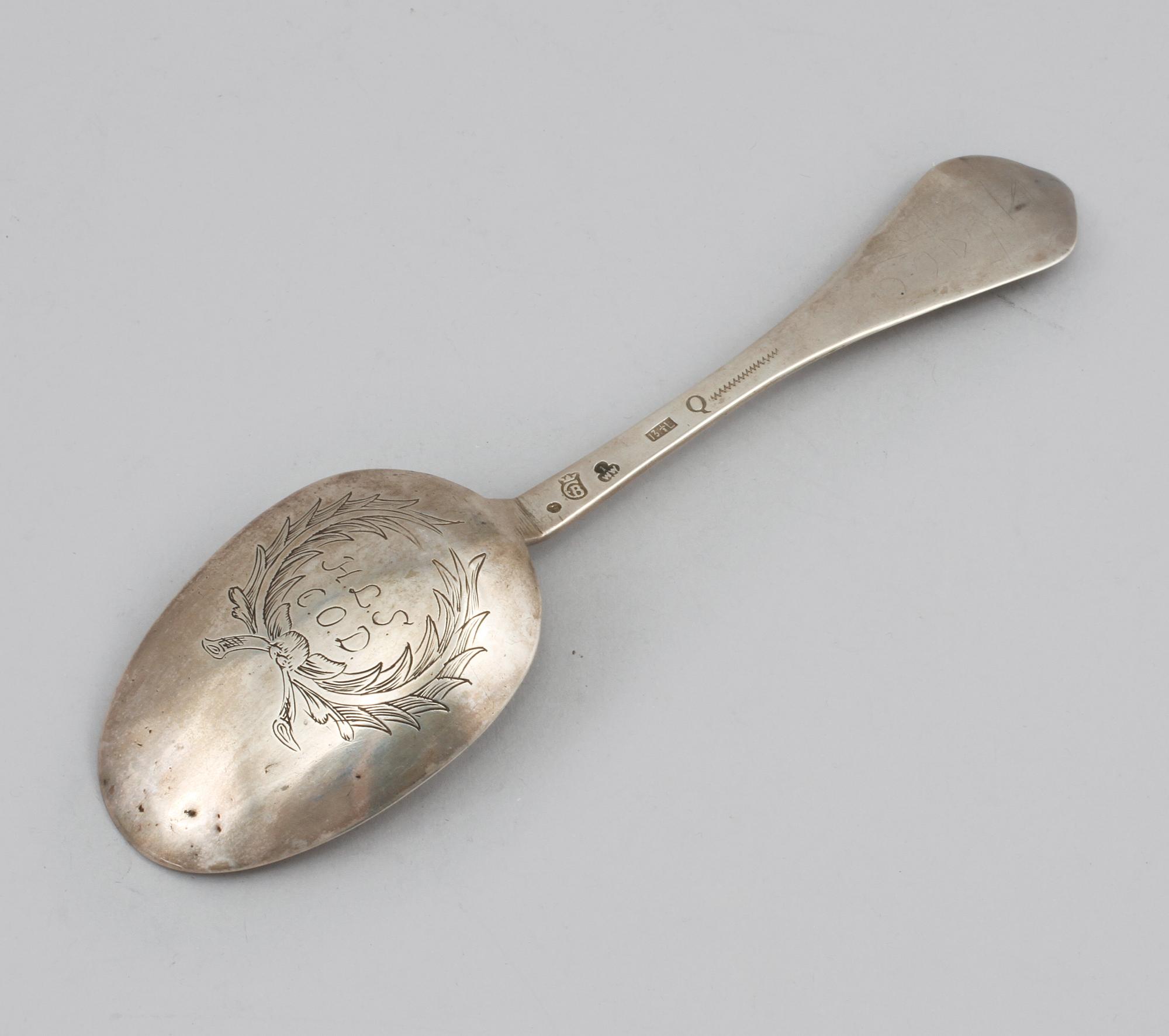 SKED, silver, Johan Wennerwall, Göteborg, 1756, vikt 50 g.