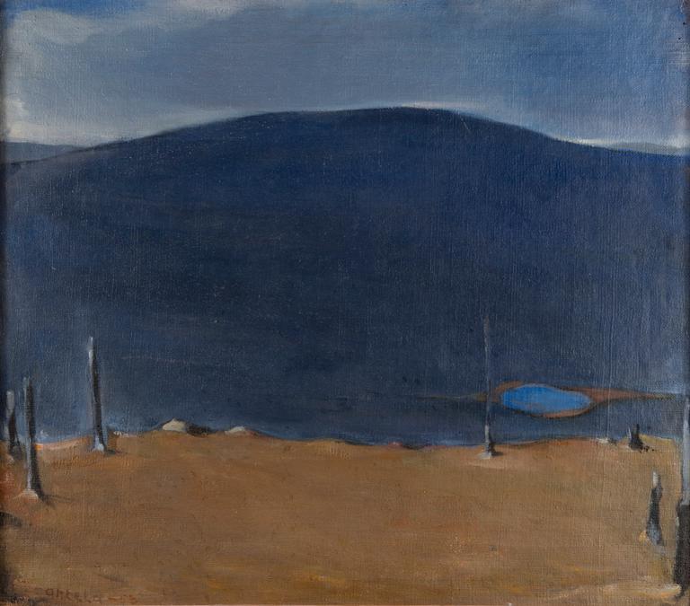 H.AHTELA, BLUE LANDSCAPE.