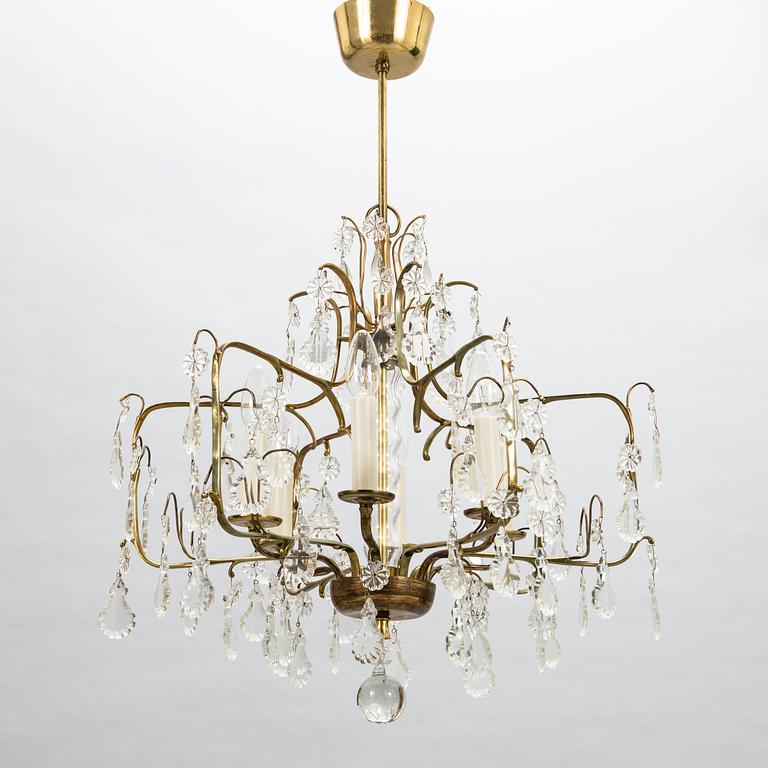 PAAVO TYNELL, a mid-20th century chandelier for Idman. Finland.