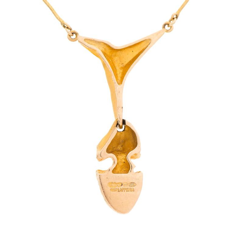 A NECKLACE, "Kaira". 14K gold. Lapponia 2001.