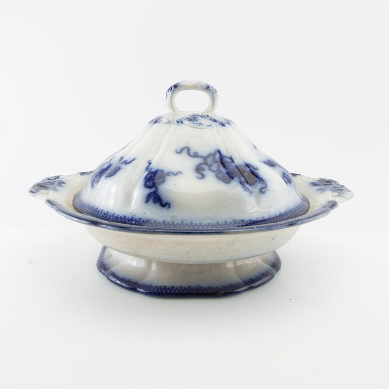 Servis 66 dlr "Japan/Krasse" Gustavsberg sent 1800-tal flintgods.