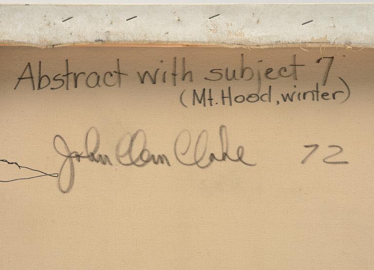 John Clem Clarke, "Abstract with subject 7 (Mt. Hood, Winter).