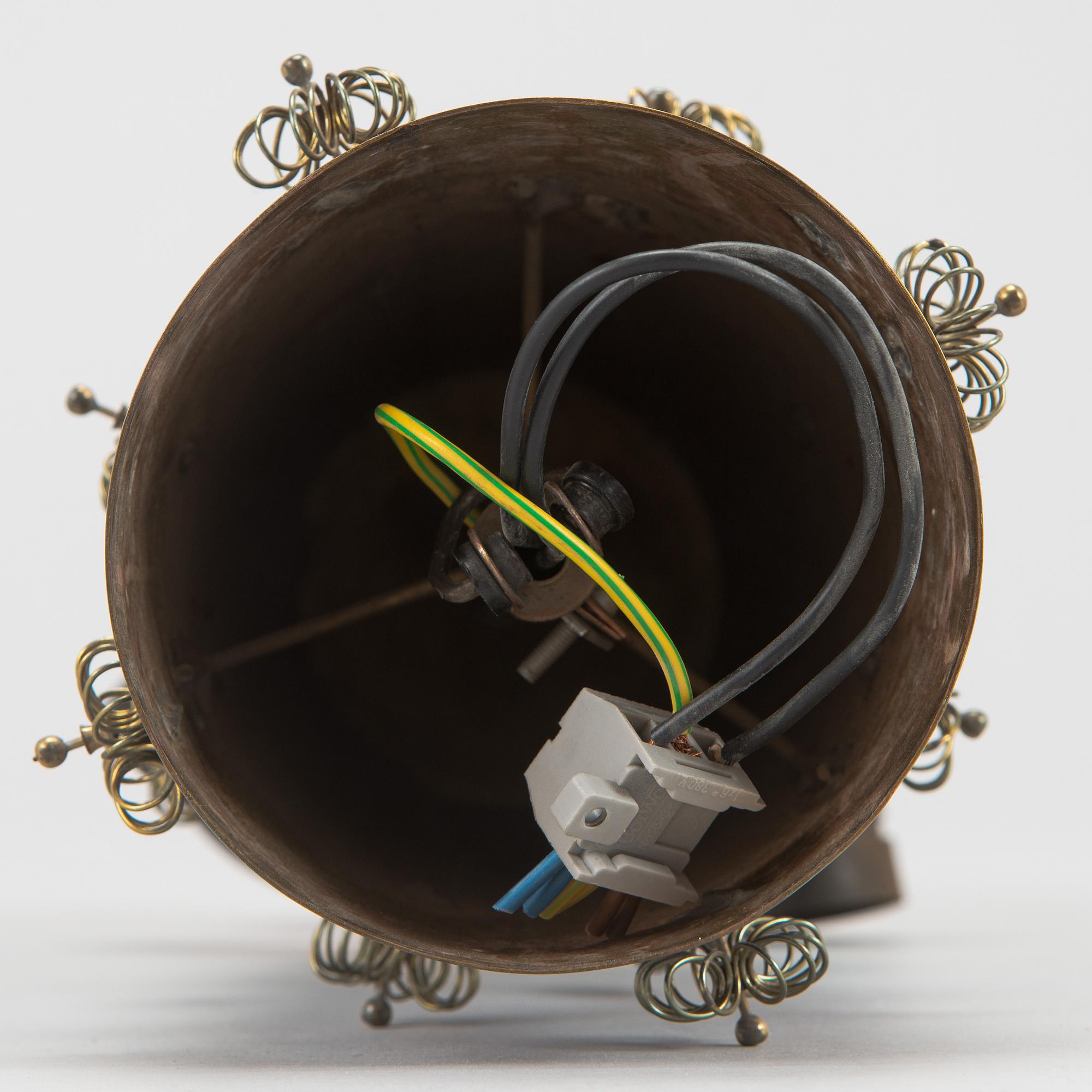 Paavo Tynell, a mid-20th century '9040' ceiling light for Taito.