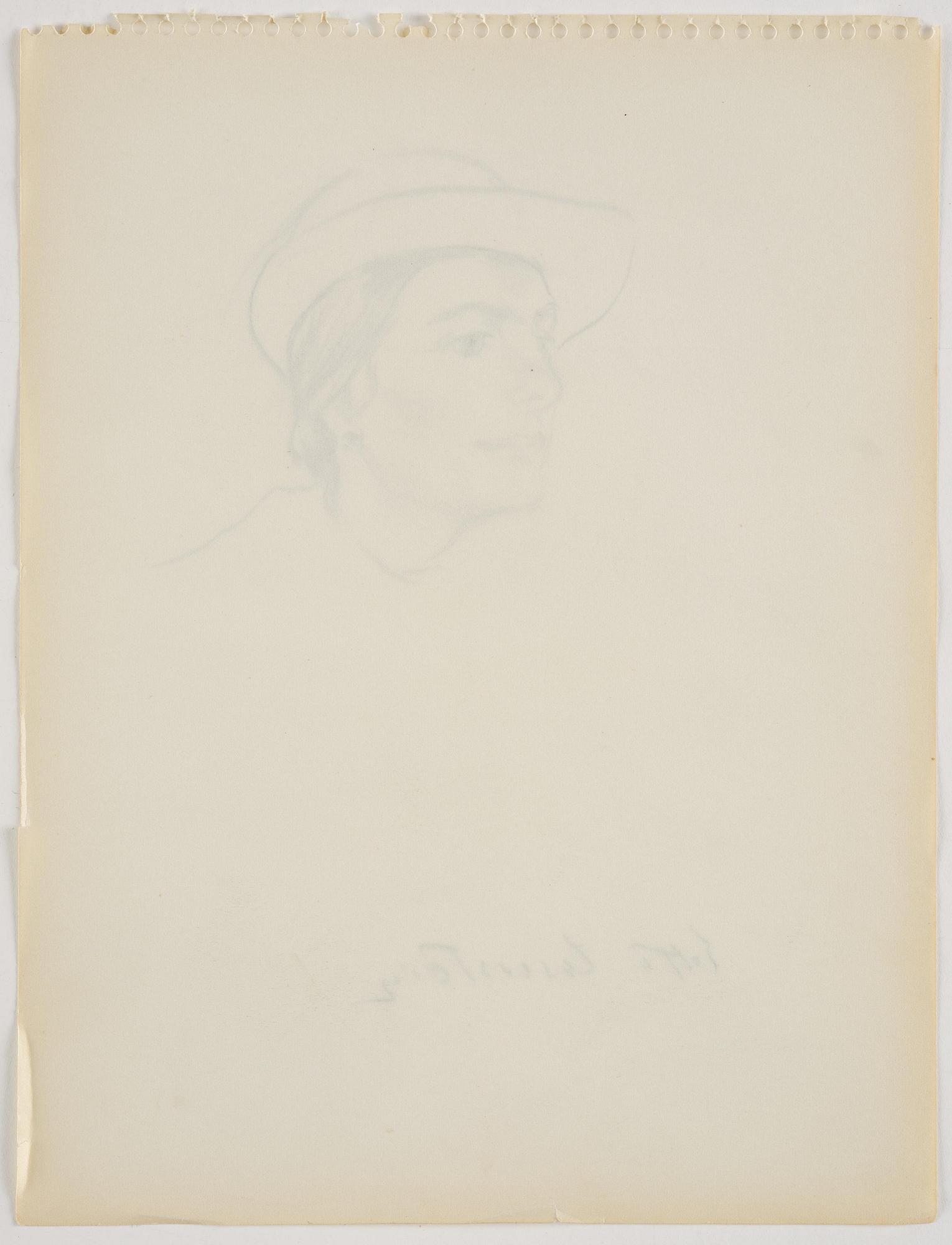 Lotte Laserstein, Woman with a hat.