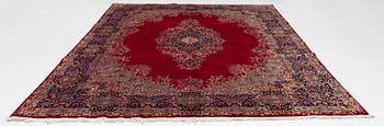 Carpet, Kirman Laver, semi-antique, 392 x 296 cm.