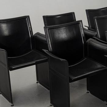 TITO AGNOLI, karmstolar, 6 st, "Korium", för Matteo Grassi.