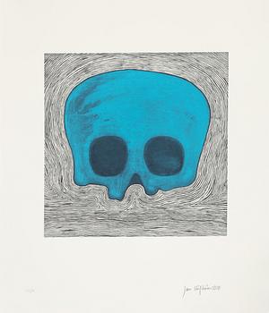 Jan Håfström, etching in colours, 2020, signed 45/50.