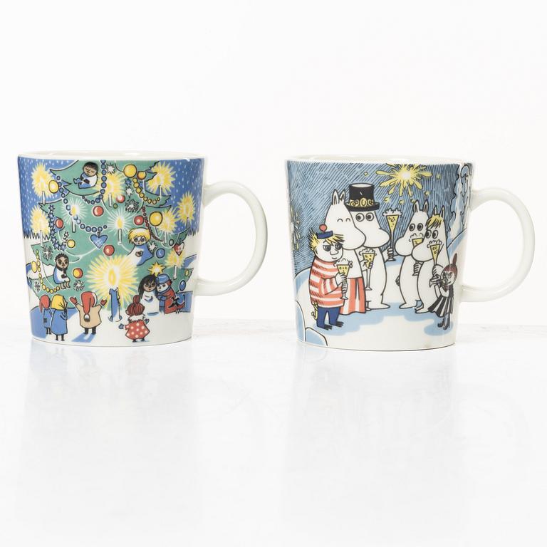 Arabia, two Moomin mugs, Finland, 1999-2005.