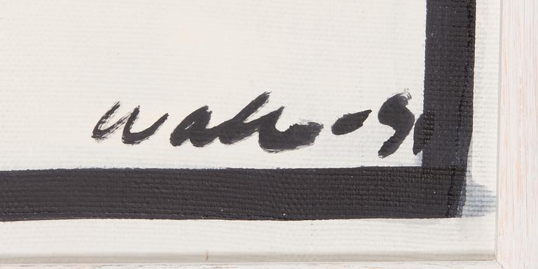 Raimo Walo, acrylic on canvas, signed and dated -91.