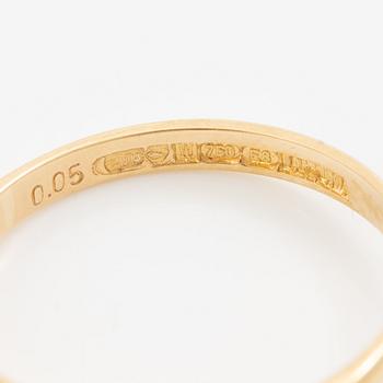 Lapponia, ring, 18K gold with a round brilliant-cut diamond, Finland 1982.