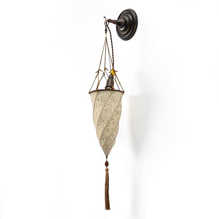 Mariano Fortuny, a 'Scheherazade' wall lamp, Venetia Studium, Venice, Italy, 2008.