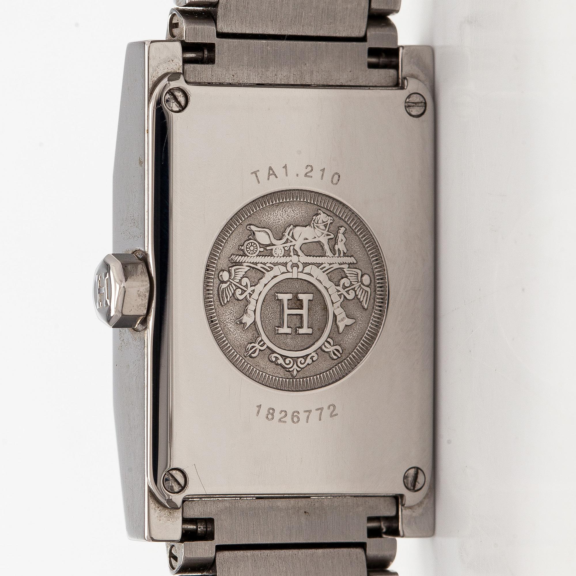 Hermès, Tandem, wristwatch, 18.5 mm.