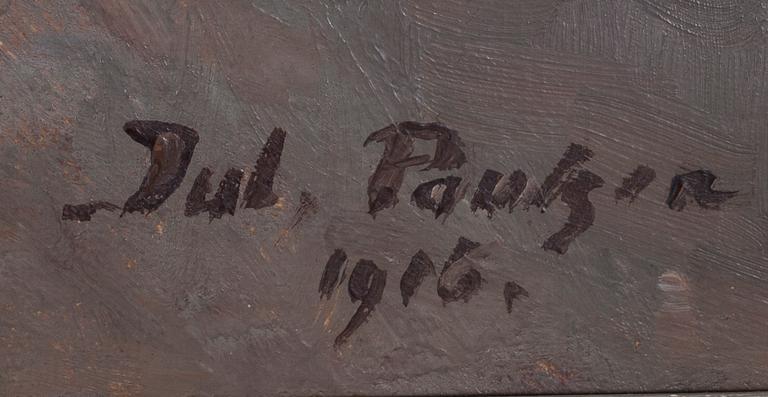 JULIUS PAULSEN, öljy kankaalle, signeerattu ja päivätty 1919.