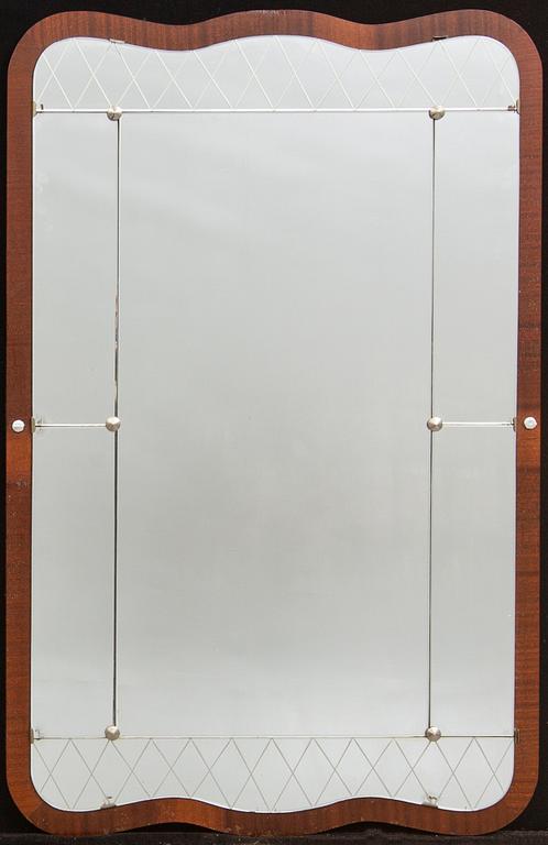Mirror, Glass & Wood (G&T), 1950s.