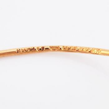 Sigurd Persson, ett par örhängen 18K guld, Stockholm 1969.