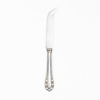 Georg Jensen, A silver cheese knife, Copenhagen, second half of the 20th century.