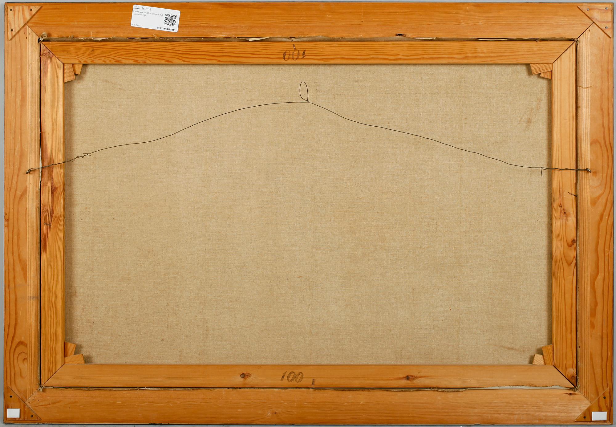 KNUT VALINDER, olja på duk, signerad.