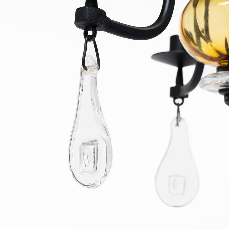 Erik Höglund, a chandelier and a candlestick, Boda Smide.