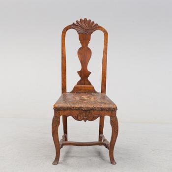 A northern european chair, Louis XV, second half of the 18th century.