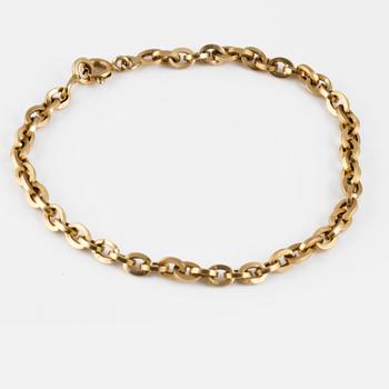 ARMLÄNK, 18K guld, otydliga stämplar. Vikt 3,6 gram.