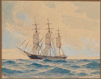 JACOB HÄGG, watercolor, signed and dated 1897.