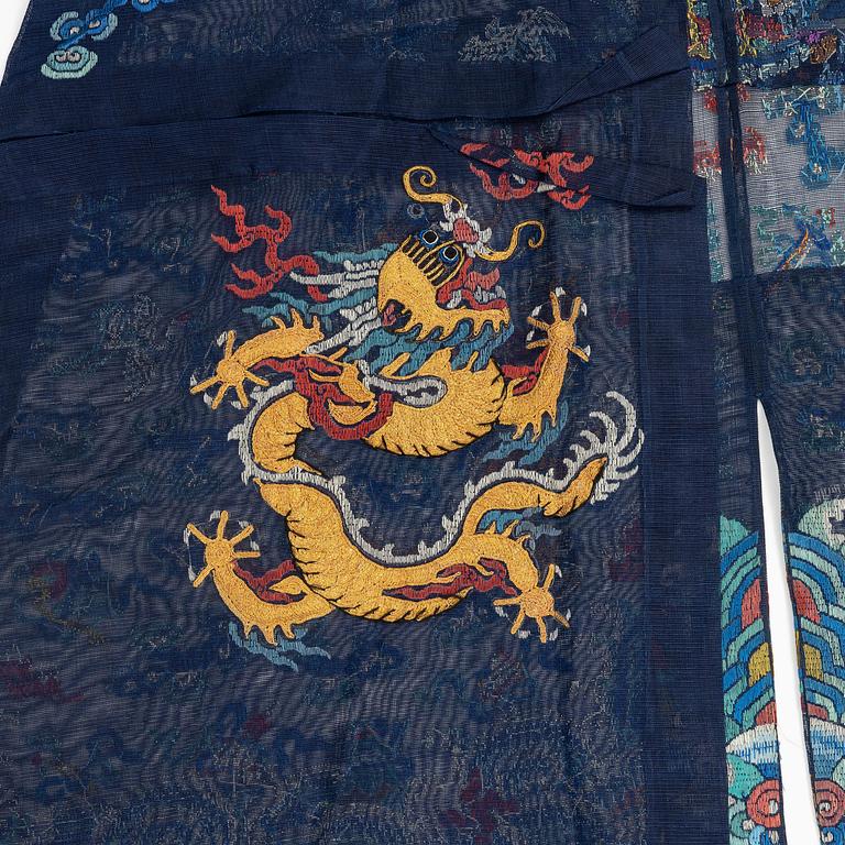 Rock, Jifu, broderad väv, Qingdynastin, 1800-tal.