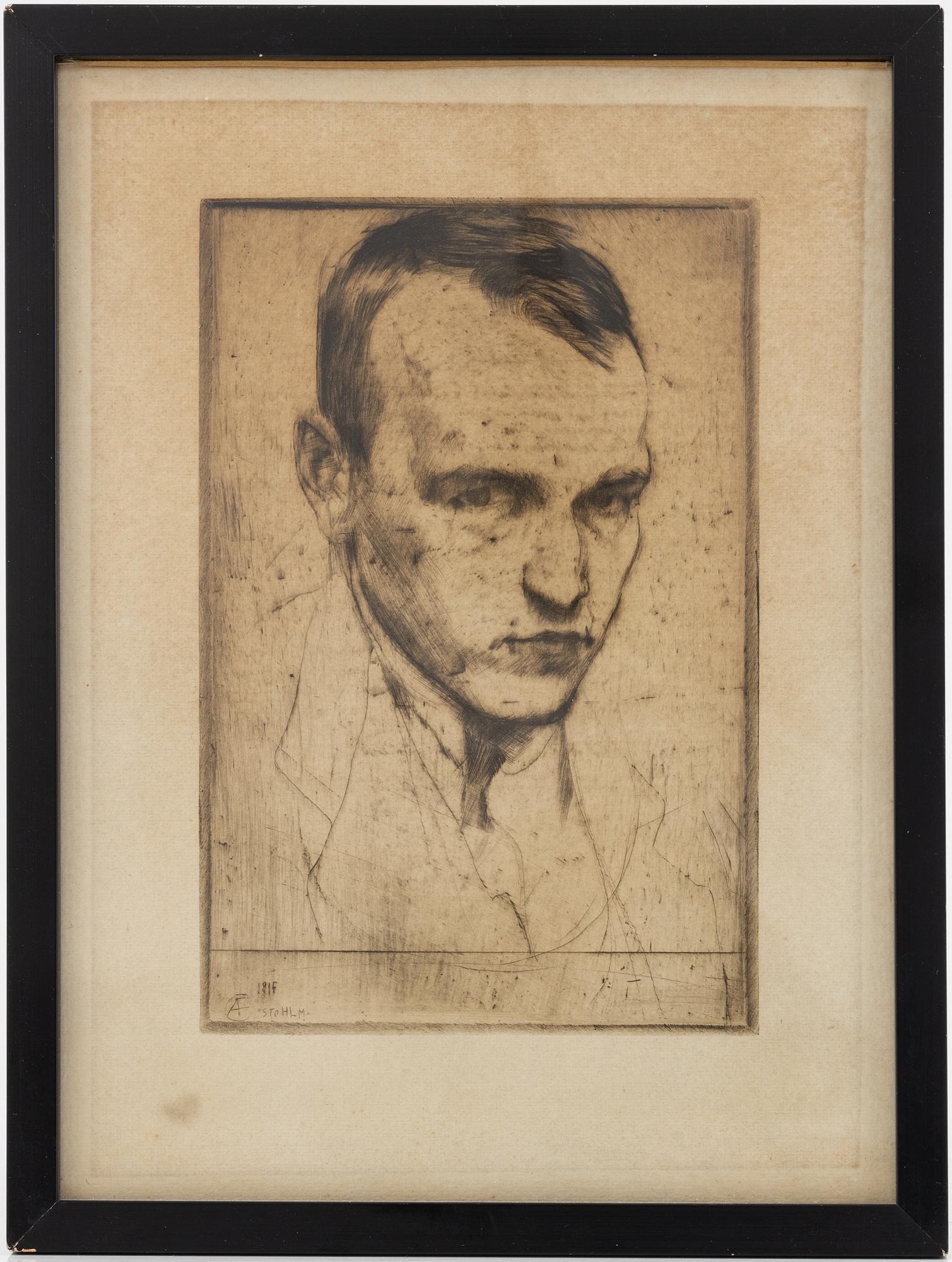 Axel Fridell, "Self-portrait III".