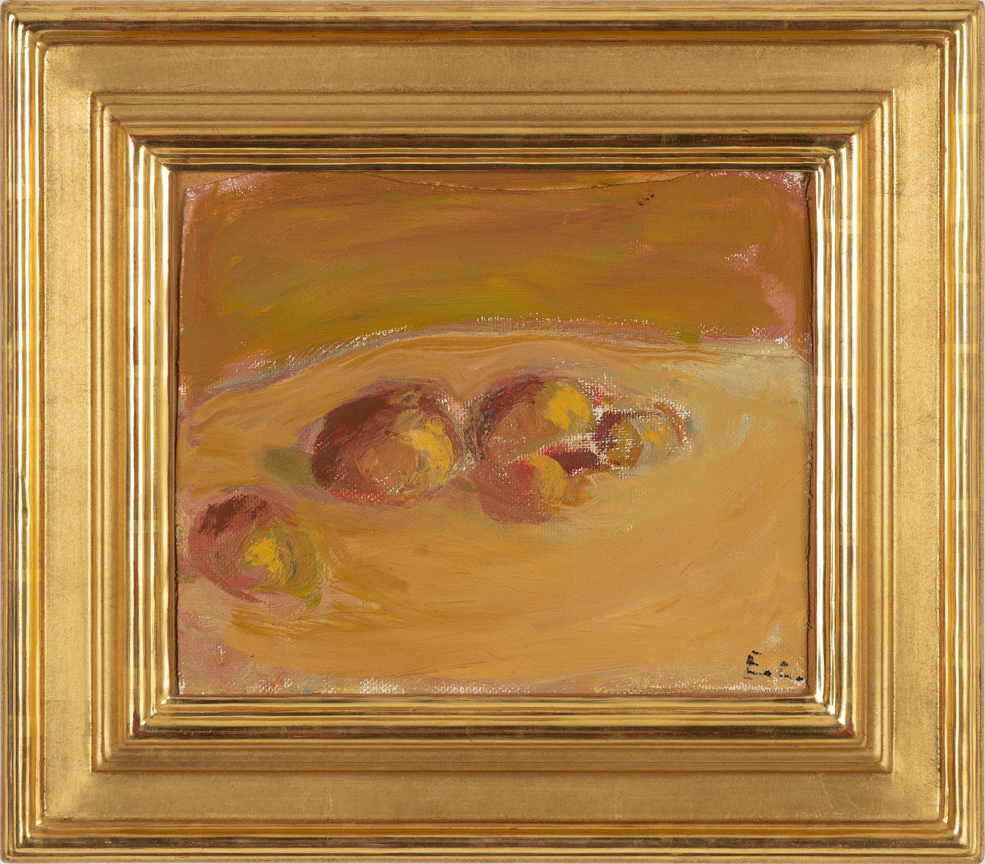 Evert Lundquist, oil on canvas laid on panel, signed with initials and signed verso.