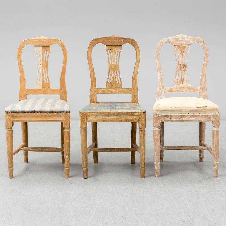 12 similar 19th century chairs.