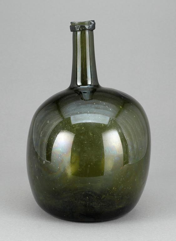 FLASKA, glas, 17/1800-tal.