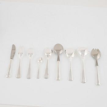 A Danish Silver Cutlery, 'Old Danish', Cohr, with Swedish import mark (54 pieces).