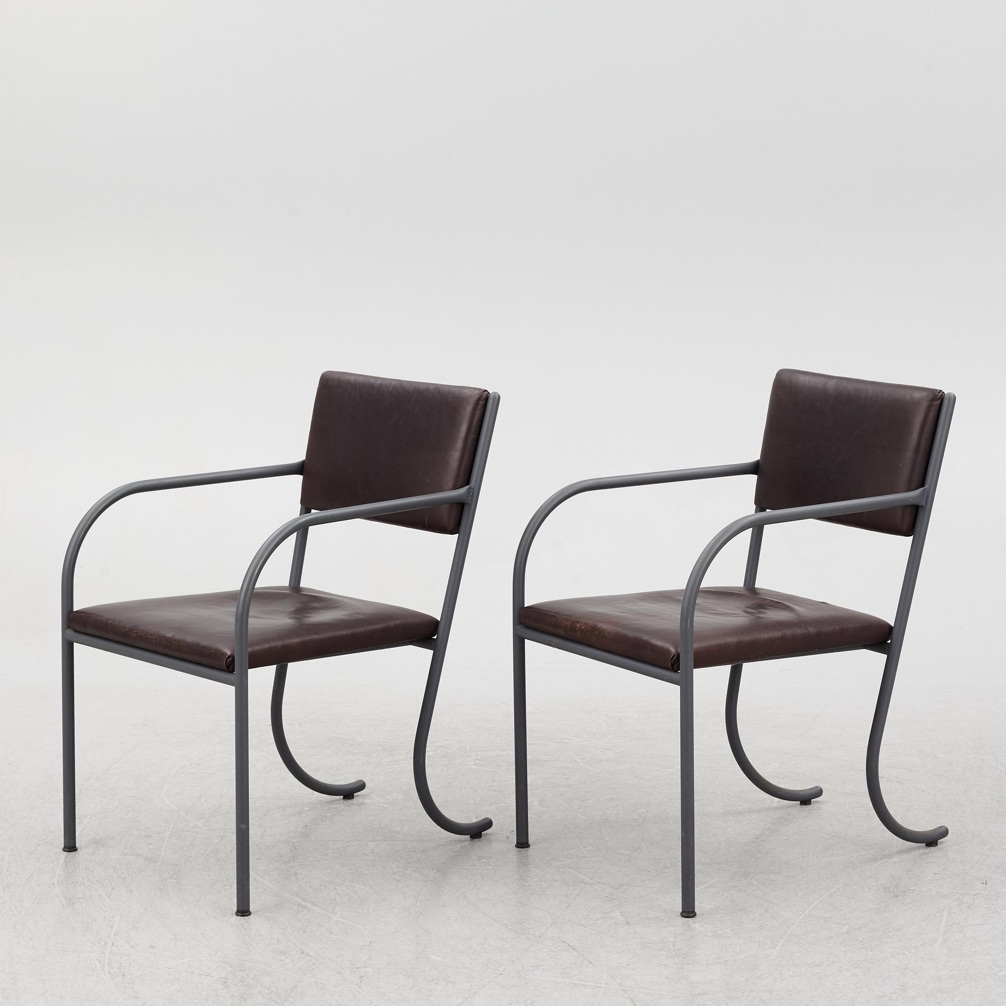 Jonas Bohlin, a pair of 'Skeppsholmen' armchairs, Jonas Bohlin Design AB.