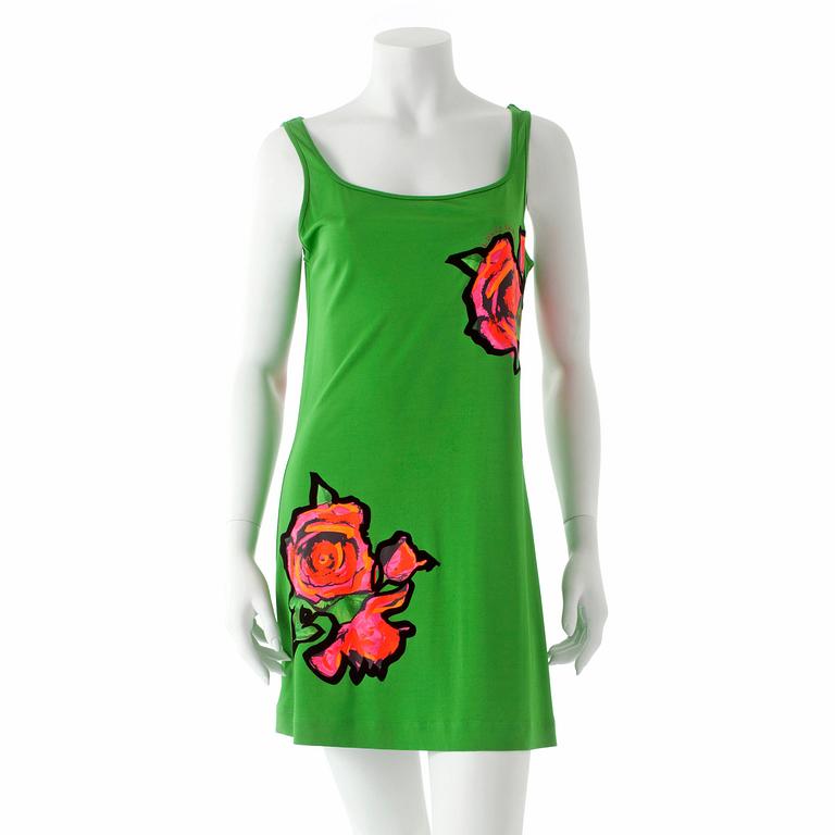 LOUIS VUITTON, two pairs of tank tops and a long sleeved top with roses decor by Stephen Sprouse, limited edition 2009.