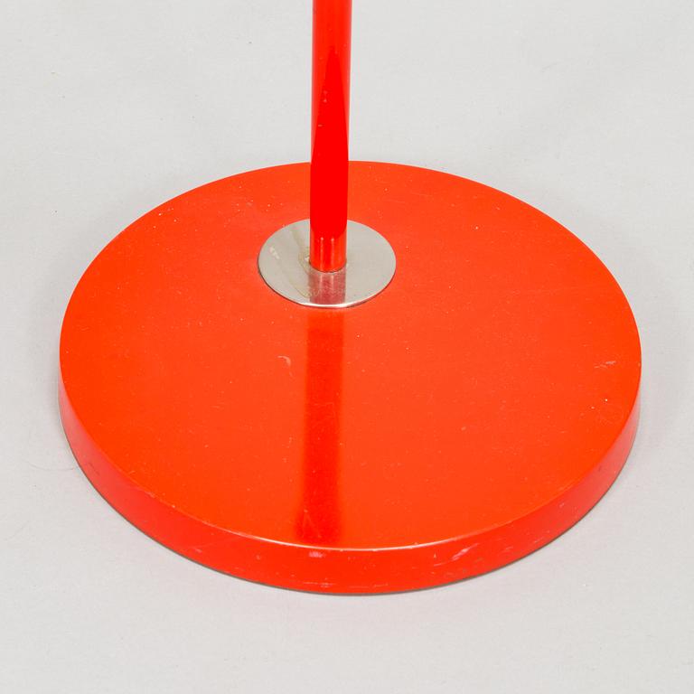 An interior set in red plastic from the 1970s, 7 parts.