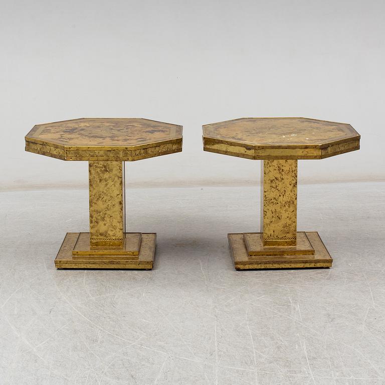 A pair of coffee tables, late 20th century.