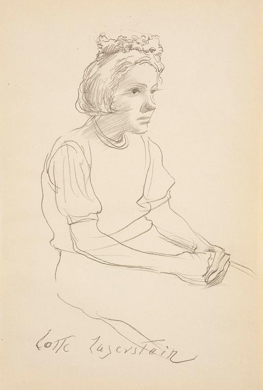 Lotte Laserstein, Girl with a wreath in her hair.