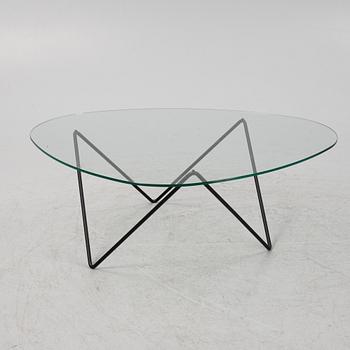 Corsini & Millet, a steel and glass 'Pedrera' coffee table from Gubi.