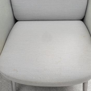 Jaime Hayon, a pair of 'Ro' lounge chairs with footstools, Fritz Hansen.