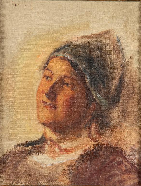 Ferdinand Fagerlin, Face, Sketch.