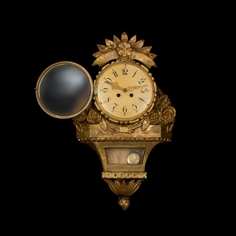 VÄGGPENDYL, gustaviansk stil, 1900-tal.