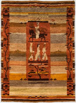 Margareta Ahlstedt-Willandt, Finnish long pile rug for Neovius. Circa 200x148 cm.
