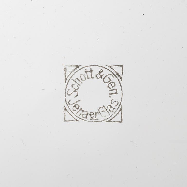 Wilhelm Wagenfeld, a 19-piece glass tea service, Jena Glas.