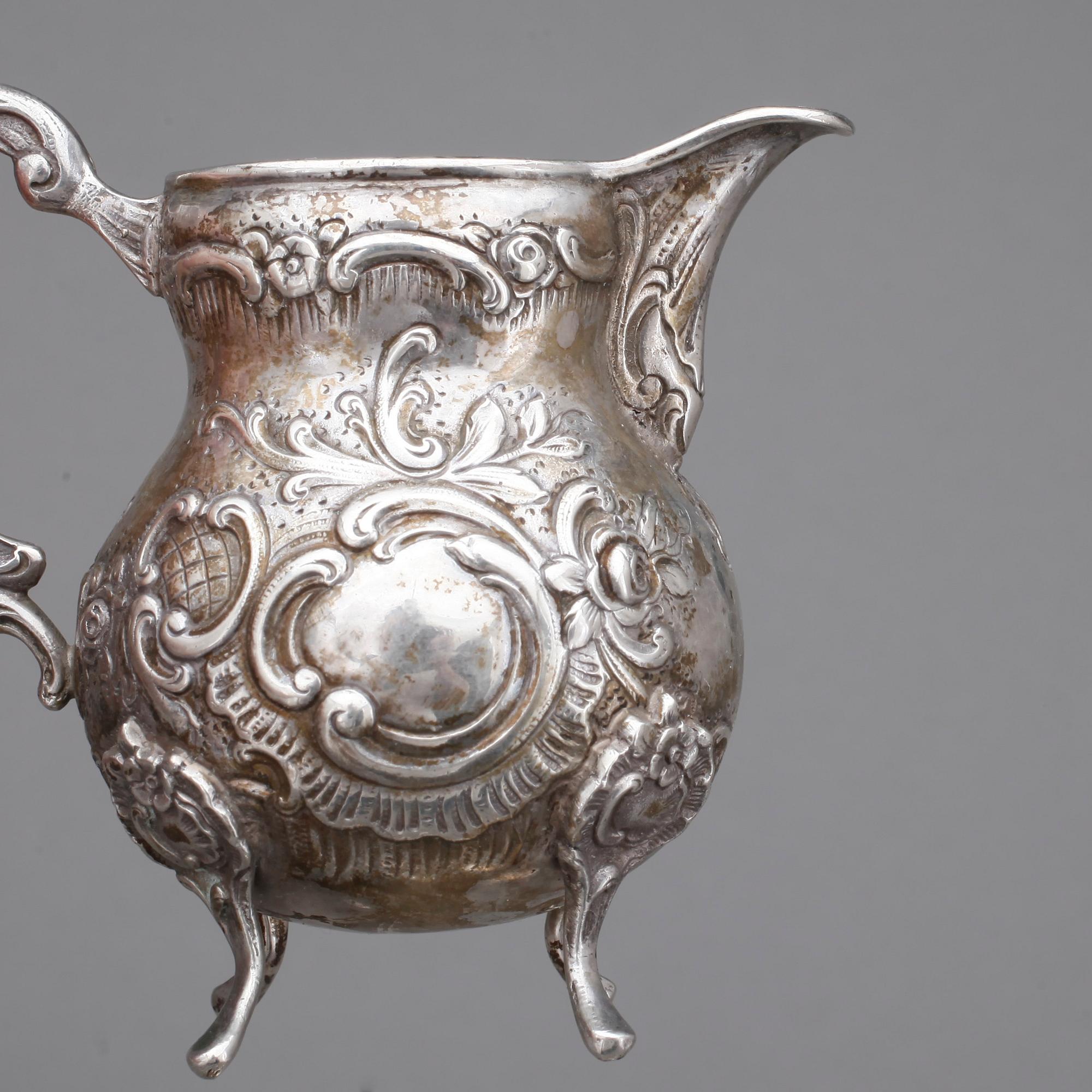 PARTI SILVERFÖREMÅL, 13 st, bla England och Tyskland, sent 1800-tal till 1900-tal. Tot ca 924 gram.