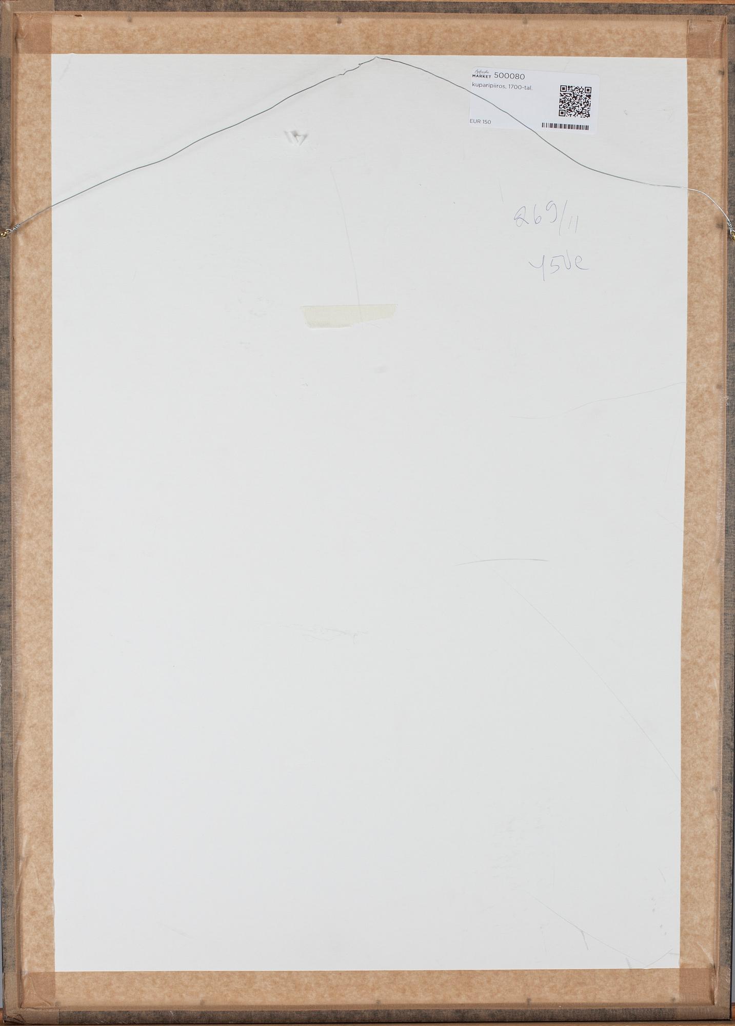 Justin Aurèle MEISSONIER, efter, kopparstick, 1700-tal.